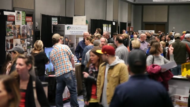 Minneapolis Home Building and Remodeling Expo Attendees Walk the Isle